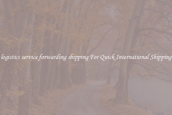 logistics service forwarding shipping For Quick International Shipping