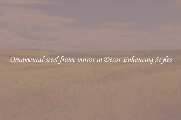 Ornamental steel frame mirror in Décor Enhancing Styles