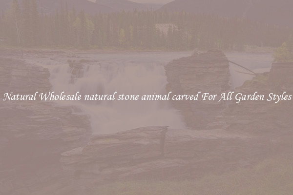 Natural Wholesale natural stone animal carved For All Garden Styles