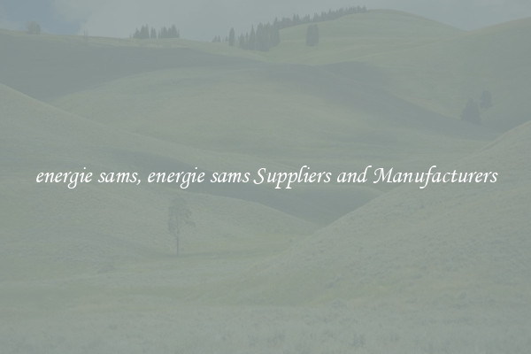 energie sams, energie sams Suppliers and Manufacturers