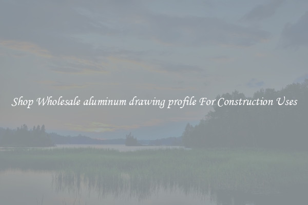 Shop Wholesale aluminum drawing profile For Construction Uses