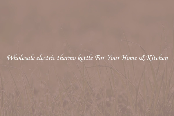 Wholesale electric thermo kettle For Your Home & Kitchen