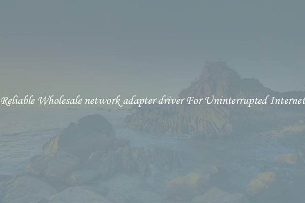 Reliable Wholesale network adapter driver For Uninterrupted Internet