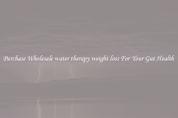 Purchase Wholesale water therapy weight loss For Your Gut Health 