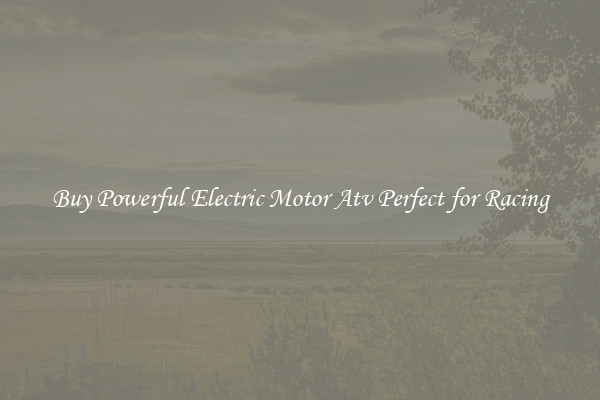 Buy Powerful Electric Motor Atv Perfect for Racing