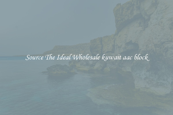 Source The Ideal Wholesale kuwait aac block