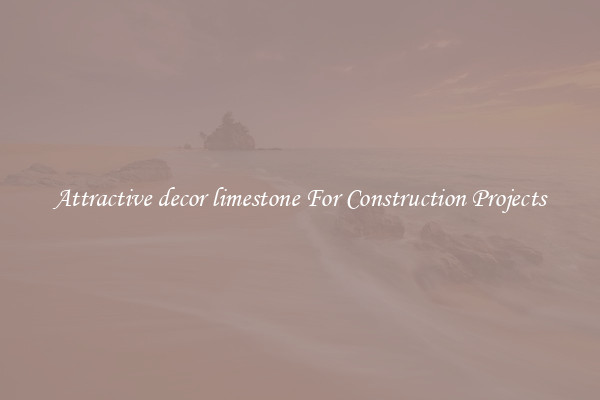 Attractive decor limestone For Construction Projects